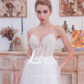 Sexy Lace Dot Tulle Bride Beach Casual Bride Gown Simple Boho Wedding Dress 2020